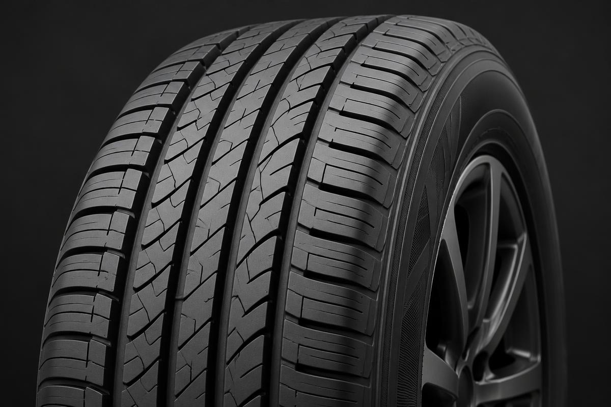 Illustrative close-up of a road-focused SUV tyre.